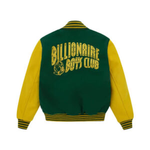 Billionaire Boys Club Green Yellow Varsity Jacket