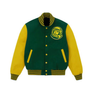 Billionaire Boys Club Green Yellow Varsity Jacket