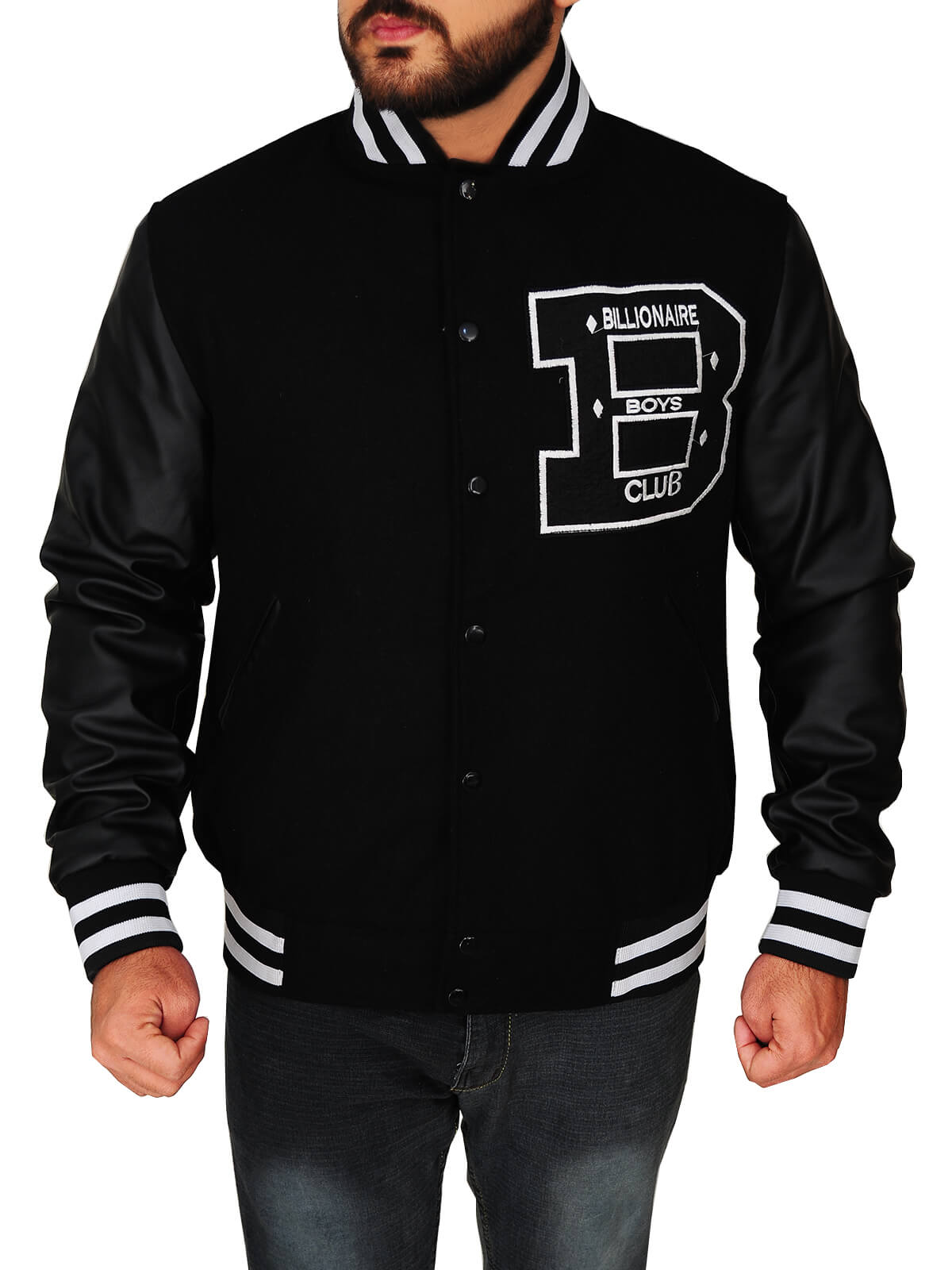 Billionaire Boys Club Varsity Black Jacket (1) Billionaire Boys Club Varsity Black Jacket