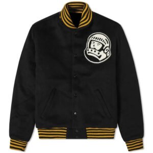 Black Billionaire Boys Club Astro Patch Varsity Jacket