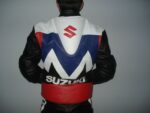 Black Suzuki Motorcycle Leather Racing Jacket