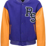 Blue Life On Mars RS Patch Varsity Jacket