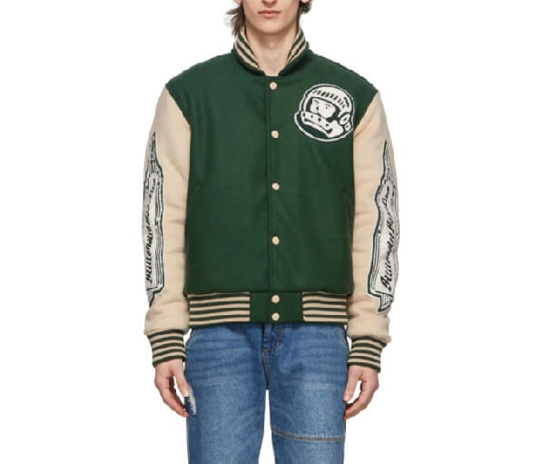 Green Astro Billionaire Boys Club Varsity Jacket - Maker of Jacket
