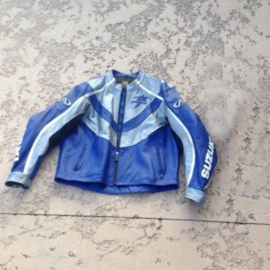 Suzuki Blue Hayabusa Motorcycle Leather Jacket Suzuki Blue Hayabusa Motorcycle Leather Jacket