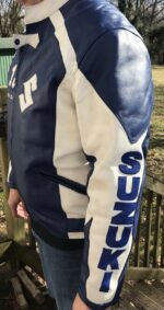 Suzuki GSXR Dunlap 18 Motorcycle Leather Jacket
