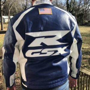 Suzuki GSXR Dunlap 18 Motorcycle Leather Jacket