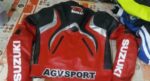 Suzuki GSXR Red Black Motorcycle Racing Jacket