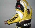 Suzuki GSXR Yellow Motorcycle Leather Jacket