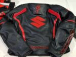 Suzuki Hayabusa Red Black Motorcycle Jacket