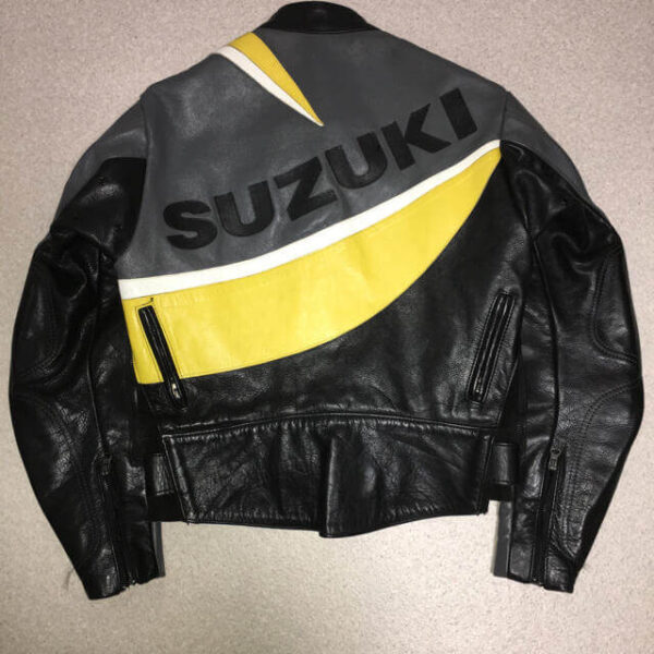 Suzuki Racing Motorcycle Leather Jacket