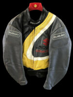 Suzuki Racing Motorcycle Leather Jacket