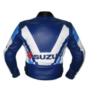 Suzuki Yoshimura Blue and White Motorcycle Jacket