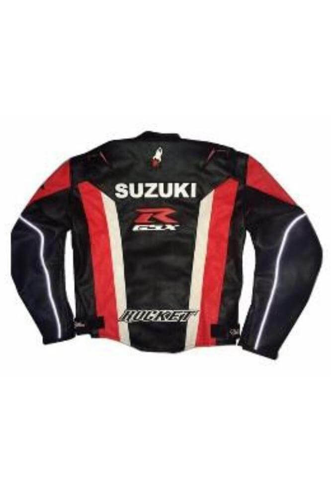 Suzuki Yoshimura Red Motorcycle Leather Jacket - Maker of Jacket