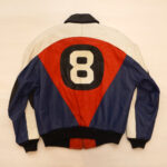 8 Ball Red Blue Leather Jacket By Phase 2