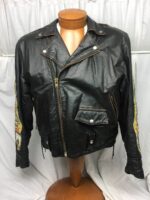 Easy riders Born Wild Black Biker Leather Jacket