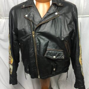 Easy riders Born Wild Black Biker Leather Jacket