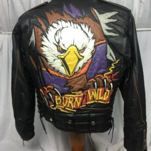 Easy riders Born Wild Black Biker Leather Jacket