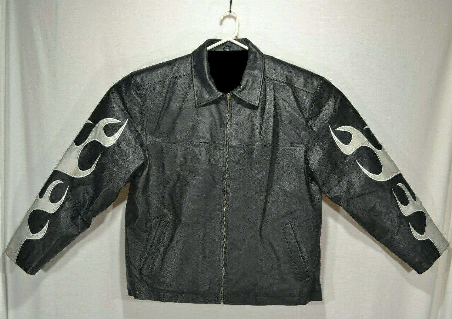 Full Throttle Faux Leather Moto Jacket (Black)