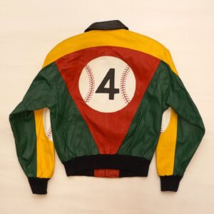 Glen Wood 4 Baseball Leather Bomber Jacket