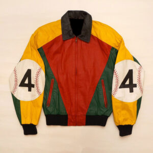 Glen Wood 4 Baseball Leather Bomber Jacket