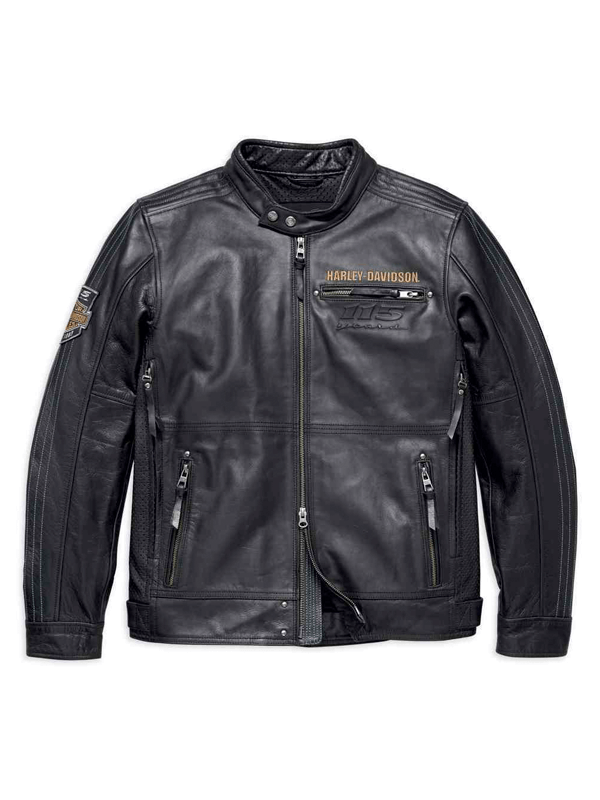 Harley Davidson Black Motorcycle Eagle Leather Jacket (1) Harley Davidson Black Motorcycle Eagle Leather Jacket