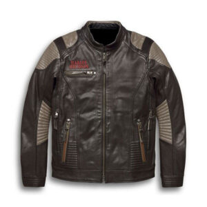 Harley Davidson Brown Exhort Leather Jacket
