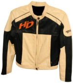 Harley Davidson Cream Black Legend Leather Jacket