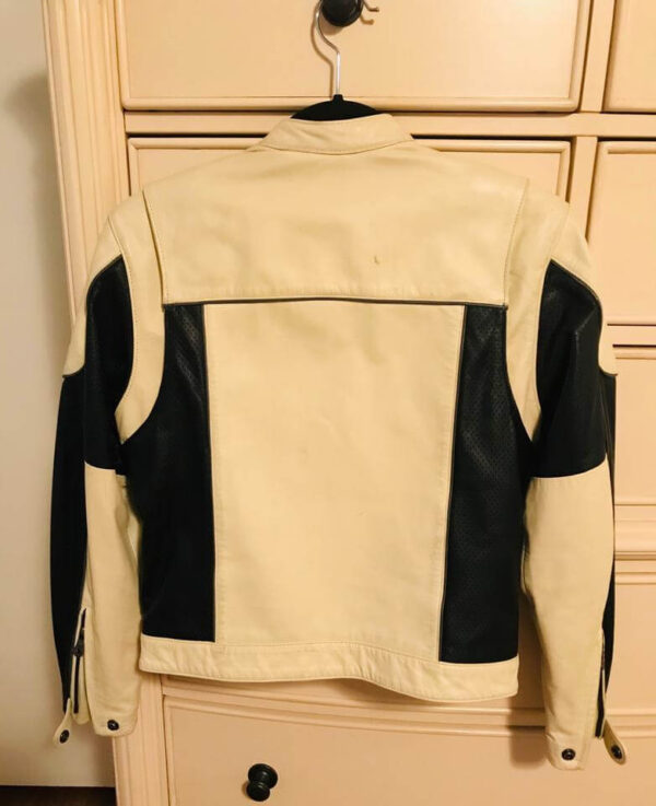 Harley Davidson Cream Black Legend Leather Jacket