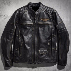 Harley Davidson Detonator Distressed Motorcycle Jacket