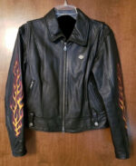 Harley Davidson Flame II Ride Free Leather Jacket