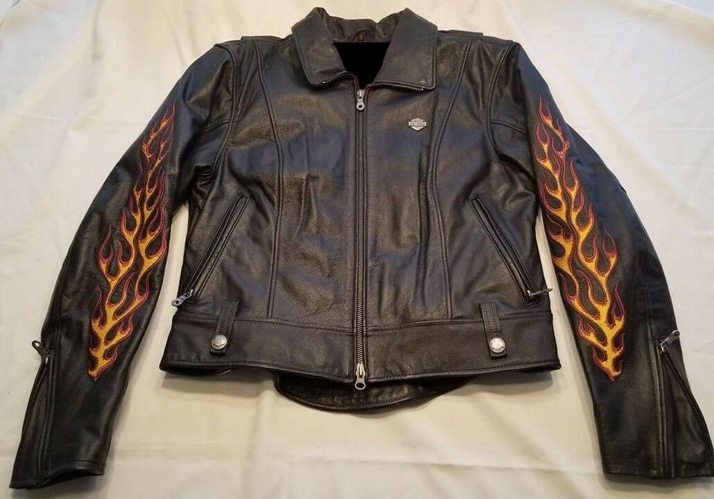 Harley Davidson Flame II Ride Free Leather Jacket - Maker of Jacket