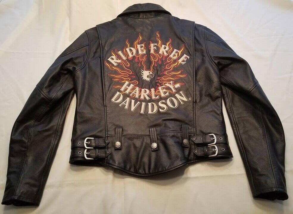 Harley Davidson Flame II Ride Free Leather Jacket - Maker of Jacket