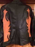 Harley Davidson Wild Flames Black Leather Jacket