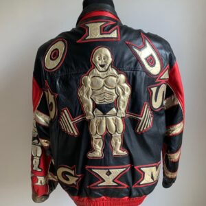 Vintage 1990’s Gold’s Gym Leather Jacket
