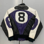 Vintage 90s 8 Ball Leather Color Block Jacket