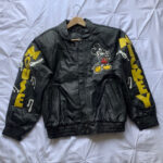 Vintage Mickey Mouse Music Leather Jacket