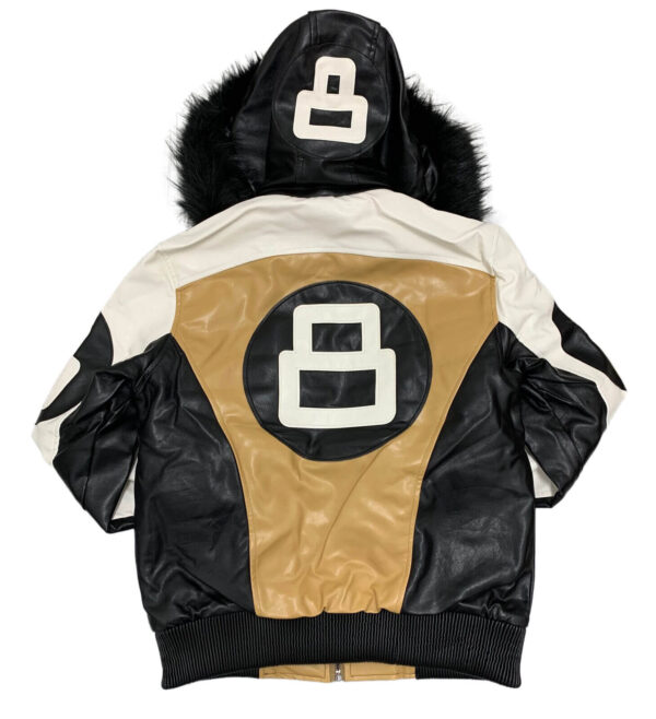 Wheat 8 Ball Robert Phillipe Jacket with Fur Hood