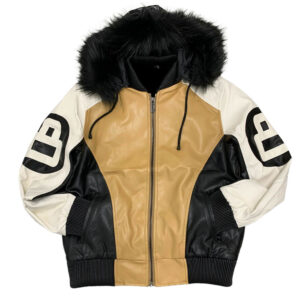 Wheat 8 Ball Robert Phillipe Jacket with Fur Hood