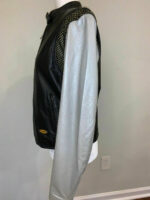 Harley Davidson Black With Silver Sleeves Leather Jacket