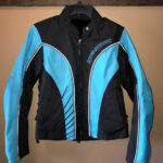 Harley Davidson Blue Black Mesh Riding Jacket