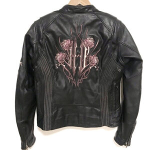 Harley Davidson Freedom Purple Roses Leather Jacket
