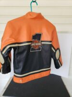 Harley Davidson No.1 Black Orange Race Leather Jacket