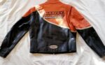 Harley Davidson Speed Black Orange Racing Leather Jacket