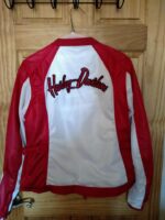 Harley Davidson White and Red Mesh Riding Jacket