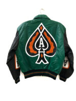 Vintage Ace of Spade Michael Hoban 90s Leather Jacket