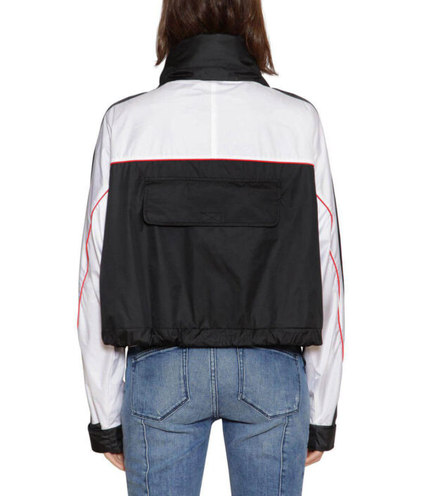 Black Gigi Hadid Speed Windbreaker Jacket