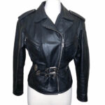 Harley Davidson Embossed Tattoo Biker Leather Jacket