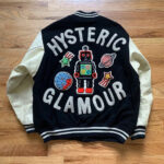 Hysteric Glamour Black Toy Robot Varsity Jacket