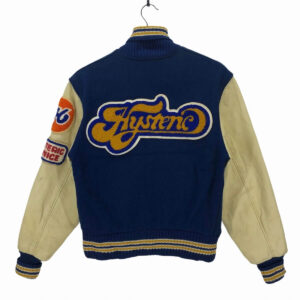 Hysteric Glamour Blue and Cream Varsity Jacket