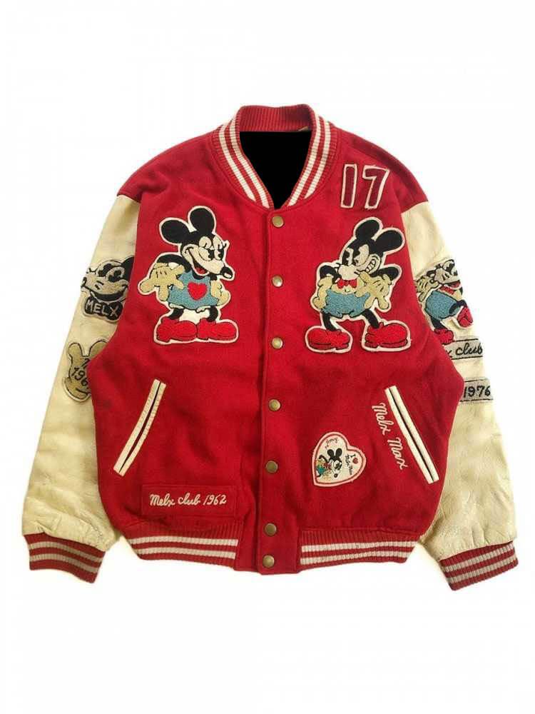 Mickey mouse varsity sales jacket womens